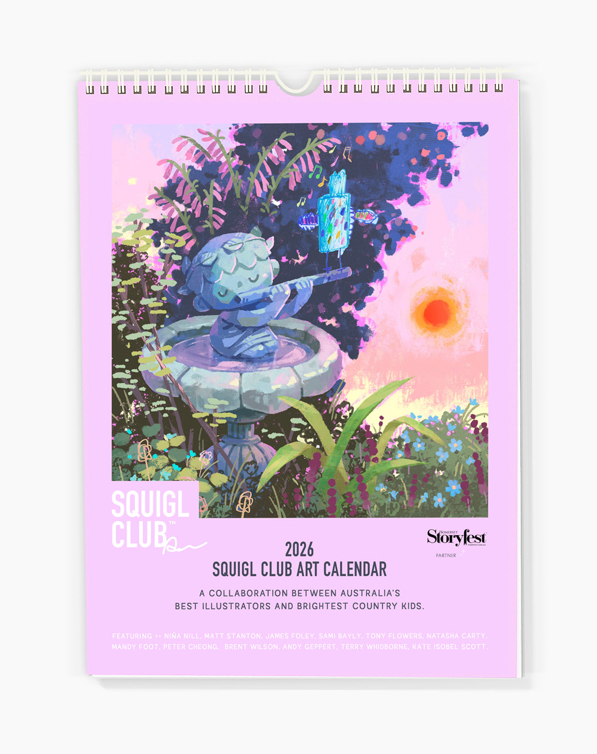 2026 SQUIGL Club Art Calendar